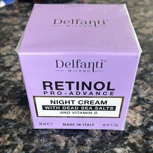 DELFANTI MILANO RETINOL PRO-ADVANCE NIGHT CREAM W DEAD SEA SALTS & VITAMIN B NWT